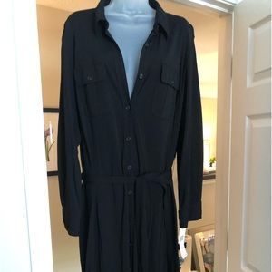 Ralph Lauren black belted dress.  Brand new size 2X